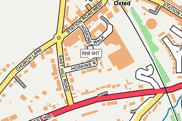 RH8 9HT map - OS OpenMap – Local (Ordnance Survey)