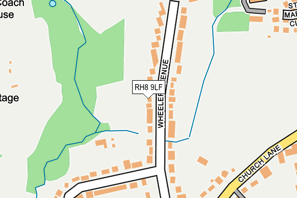 RH8 9LF map - OS OpenMap – Local (Ordnance Survey)