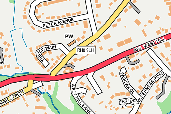 RH8 9LH map - OS OpenMap – Local (Ordnance Survey)