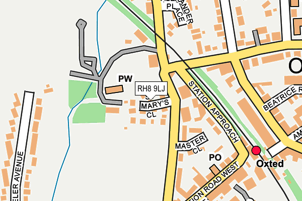 RH8 9LJ map - OS OpenMap – Local (Ordnance Survey)