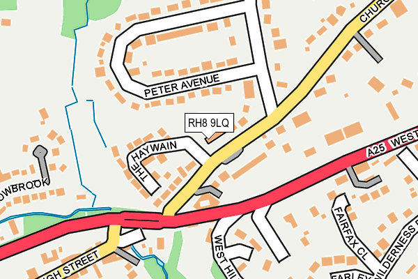 RH8 9LQ map - OS OpenMap – Local (Ordnance Survey)