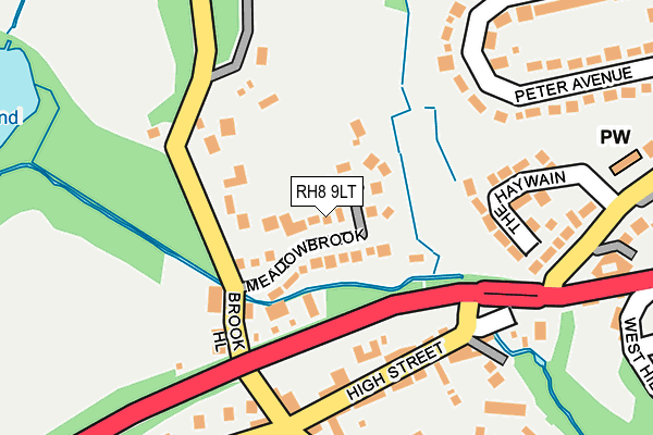 RH8 9LT map - OS OpenMap – Local (Ordnance Survey)