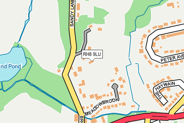 RH8 9LU map - OS OpenMap – Local (Ordnance Survey)