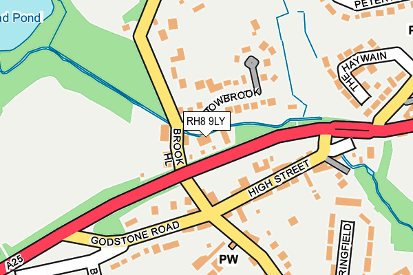 RH8 9LY map - OS OpenMap – Local (Ordnance Survey)