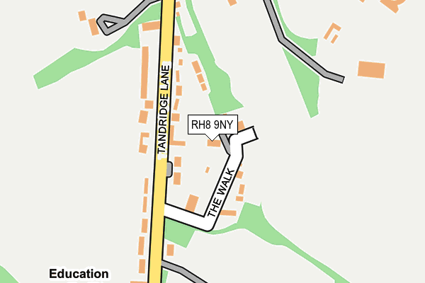 RH8 9NY map - OS OpenMap – Local (Ordnance Survey)