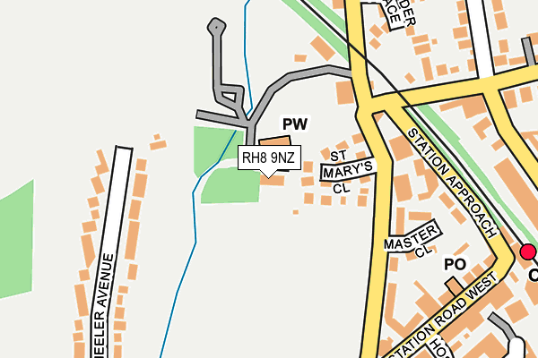 RH8 9NZ map - OS OpenMap – Local (Ordnance Survey)
