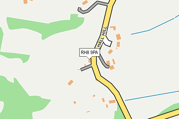 RH8 9PA map - OS OpenMap – Local (Ordnance Survey)