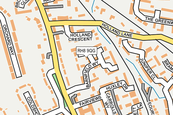 RH8 9QG map - OS OpenMap – Local (Ordnance Survey)