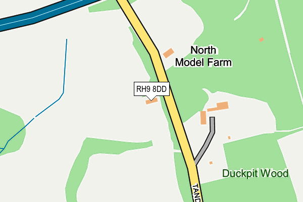 RH9 8DD map - OS OpenMap – Local (Ordnance Survey)