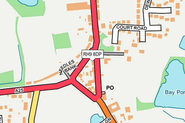 RH9 8DP map - OS OpenMap – Local (Ordnance Survey)