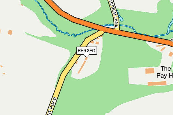 RH9 8EG map - OS OpenMap – Local (Ordnance Survey)