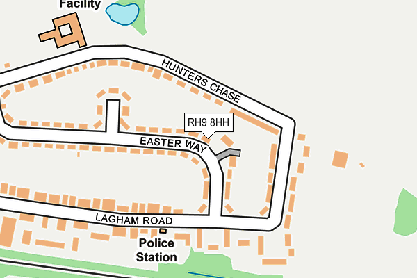 RH9 8HH map - OS OpenMap – Local (Ordnance Survey)