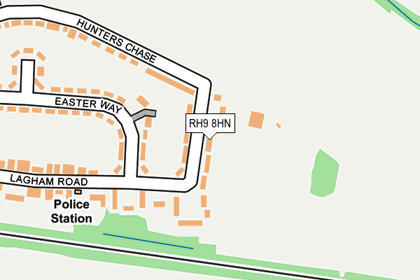 RH9 8HN map - OS OpenMap – Local (Ordnance Survey)