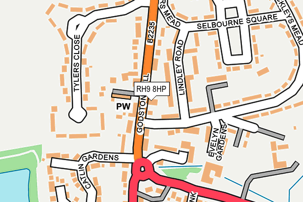 RH9 8HP map - OS OpenMap – Local (Ordnance Survey)