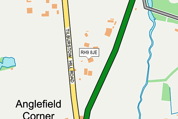 RH9 8JE map - OS OpenMap – Local (Ordnance Survey)