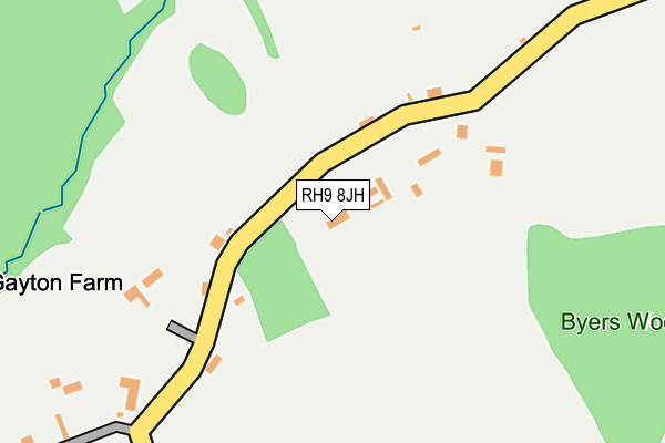 RH9 8JH map - OS OpenMap – Local (Ordnance Survey)