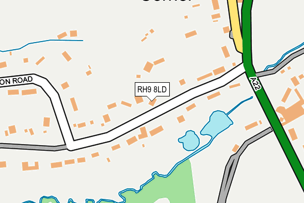 Map of HARRISS HOWARD HOMES LTD at local scale