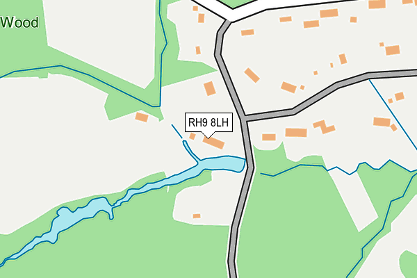 RH9 8LH map - OS OpenMap – Local (Ordnance Survey)