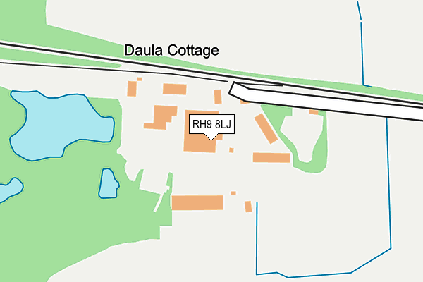 RH9 8LJ map - OS OpenMap – Local (Ordnance Survey)