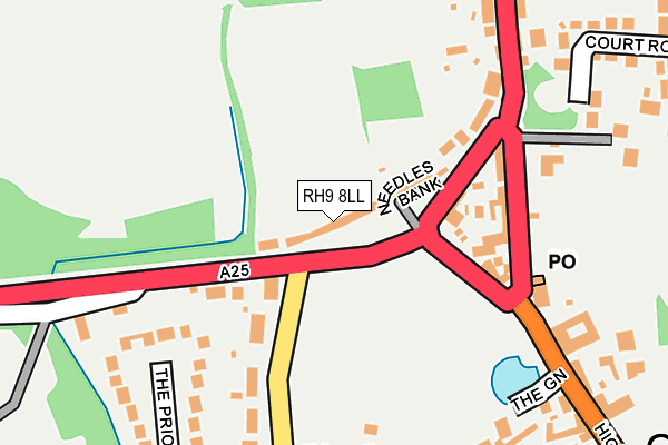 RH9 8LL map - OS OpenMap – Local (Ordnance Survey)