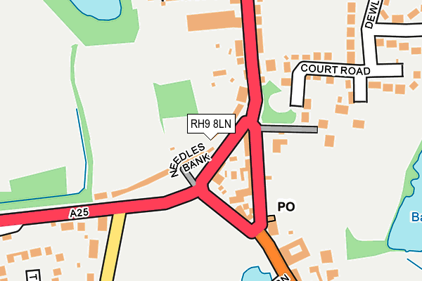 RH9 8LN map - OS OpenMap – Local (Ordnance Survey)