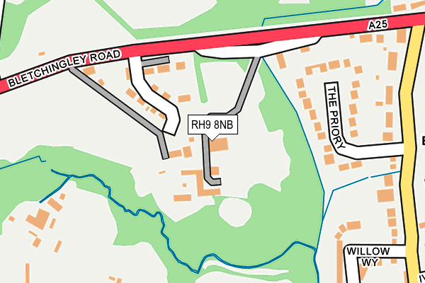 RH9 8NB map - OS OpenMap – Local (Ordnance Survey)