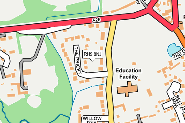 RH9 8NJ map - OS OpenMap – Local (Ordnance Survey)