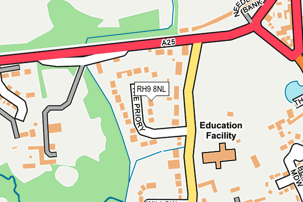 RH9 8NL map - OS OpenMap – Local (Ordnance Survey)