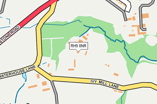 RH9 8NR map - OS OpenMap – Local (Ordnance Survey)