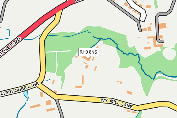 RH9 8NS map - OS OpenMap – Local (Ordnance Survey)