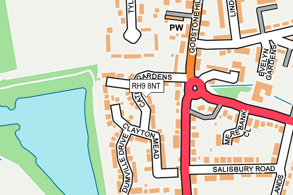 RH9 8NT map - OS OpenMap – Local (Ordnance Survey)