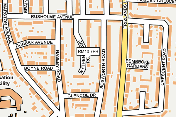 RM10 7PH map - OS OpenMap – Local (Ordnance Survey)