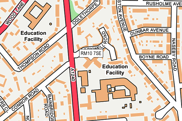 RM10 7SE map - OS OpenMap – Local (Ordnance Survey)