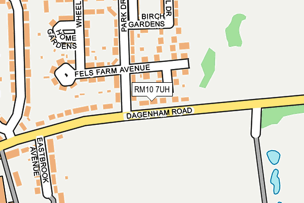 RM10 7UH map - OS OpenMap – Local (Ordnance Survey)