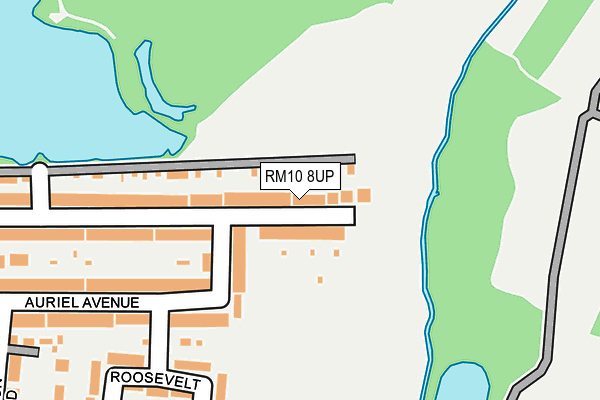 RM10 8UP map - OS OpenMap – Local (Ordnance Survey)