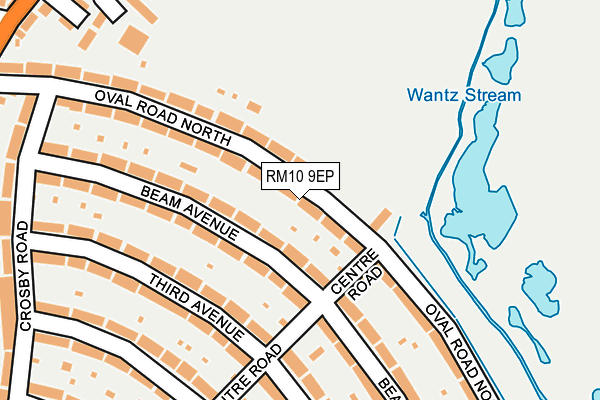 RM10 9EP map - OS OpenMap – Local (Ordnance Survey)