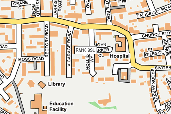 RM10 9SL map - OS OpenMap – Local (Ordnance Survey)