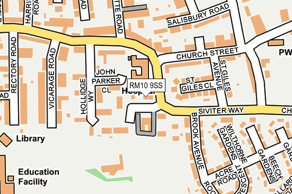 RM10 9SS map - OS OpenMap – Local (Ordnance Survey)