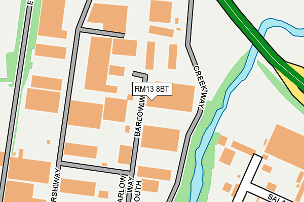 Map of B&R BARS LTD at local scale