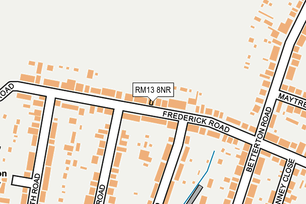 RM13 8NR map - OS OpenMap – Local (Ordnance Survey)