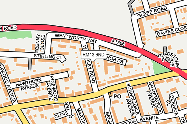Map of ROBI PROPERTY LTD at local scale