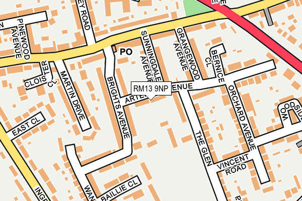 Map of TOFFEE TULIPS TECHNOLOGIES LTD at local scale