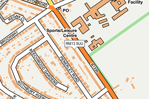 Map of HAWK SECURITY GROUP LTD at local scale