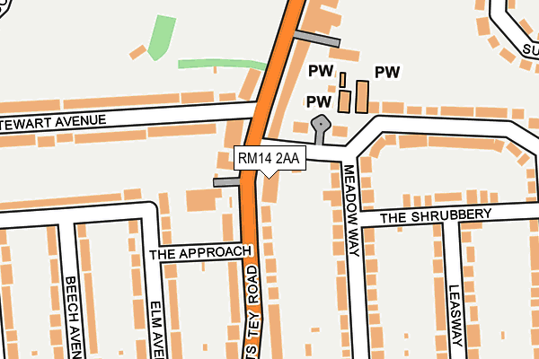 Map of PAINT AND PAPER EMPORIUM LTD at local scale