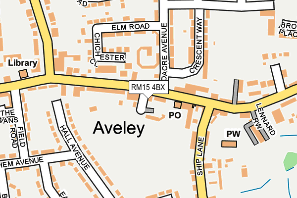 Map of OCKENDON GRILL TRADING AS THE SIZZLING LTD at local scale