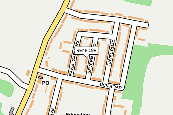 Map of V WEBB LTD at local scale