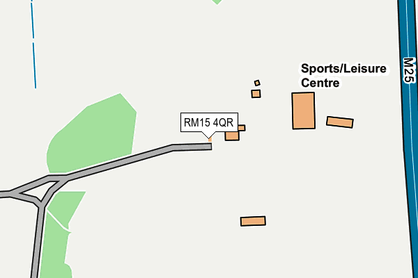 RM15 4QR map - OS OpenMap – Local (Ordnance Survey)