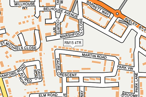 Map of BELHUS JOINERY LTD at local scale