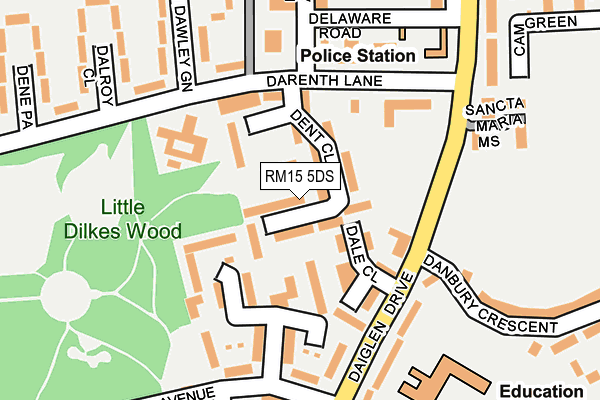 Map of E ELECTRICS LIMITED at local scale
