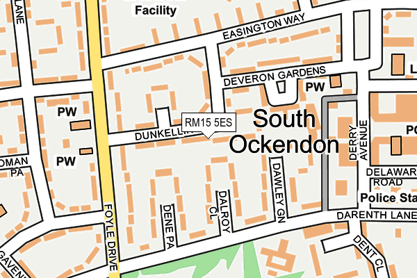 Map of 5DEES SERVICES LTD at local scale